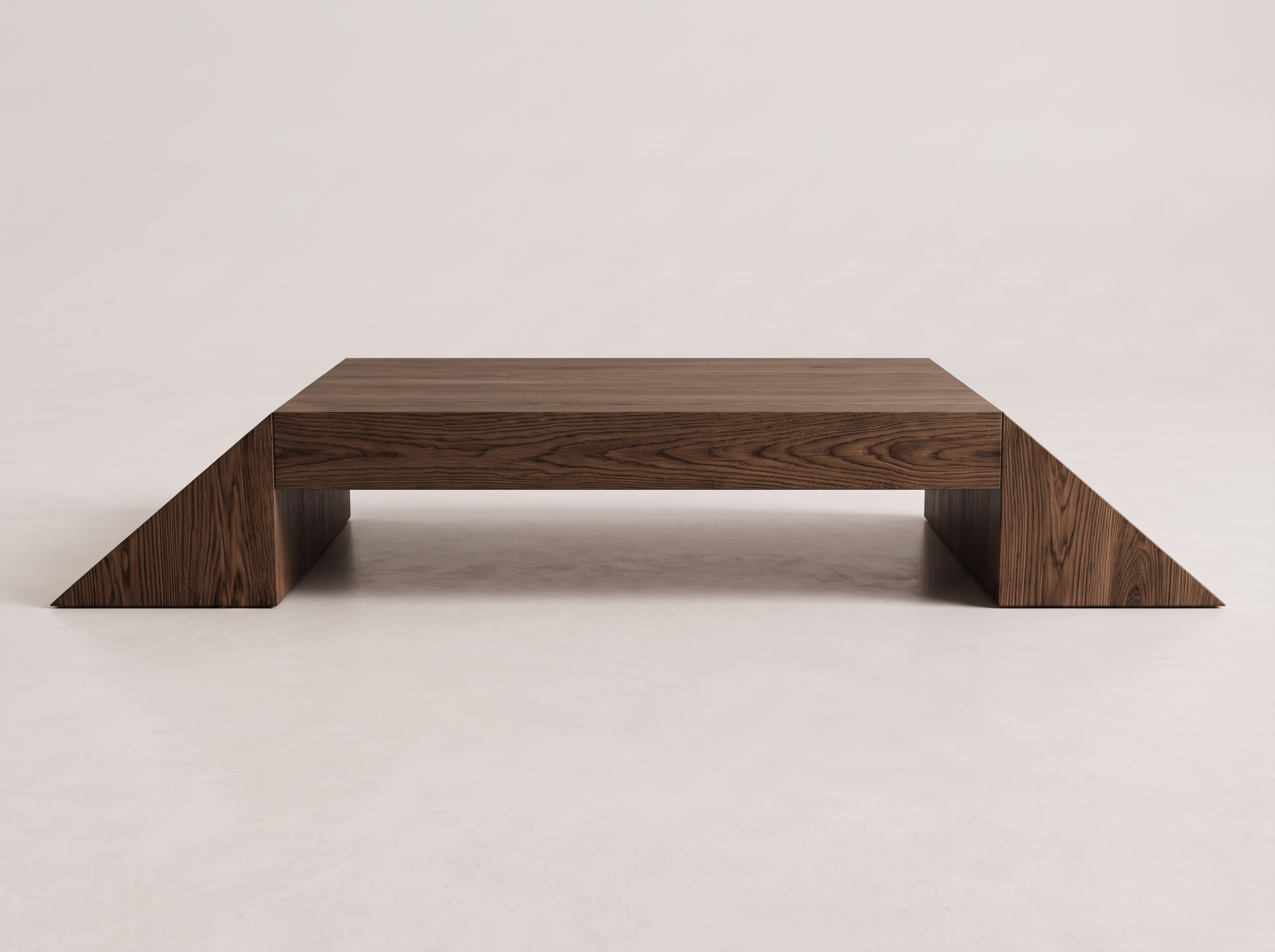 Bastion table in smoked walnut
