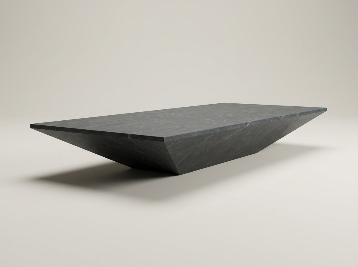 Conoide table in stone